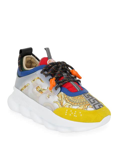 versace tribute chain sneakers